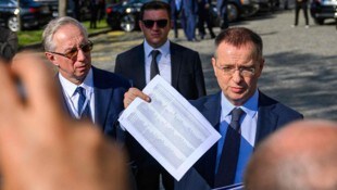 Die russische Delegation bei den Gesprächen in Istanbul