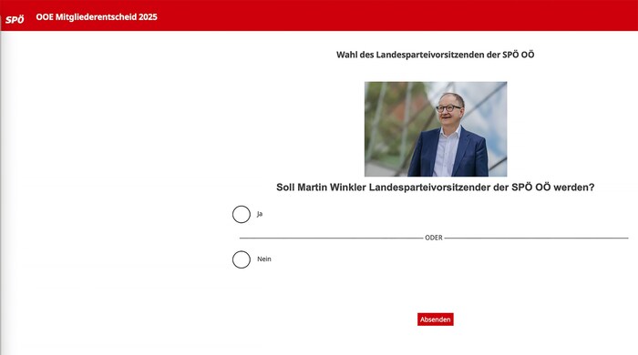 So werden die Genossen online zum neuen Chef befragt. 