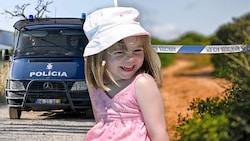 Seit heute läuft in Portugal eine neue Suchaktion nach der 2007 entführten Maddie McCann – damals drei Jahre alt. (Bild: Krone KREATIV/AFP or licensors /HANDOUT )