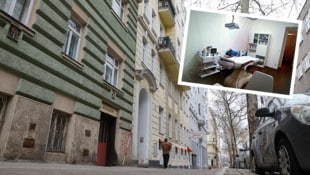 In einer Wohnung in der Wassergasse in Wien-Landstraße wurde eine illegale Ordination eingerichtet.  (Bild: Krone KREATIV/Martin Jöchl, zVg)