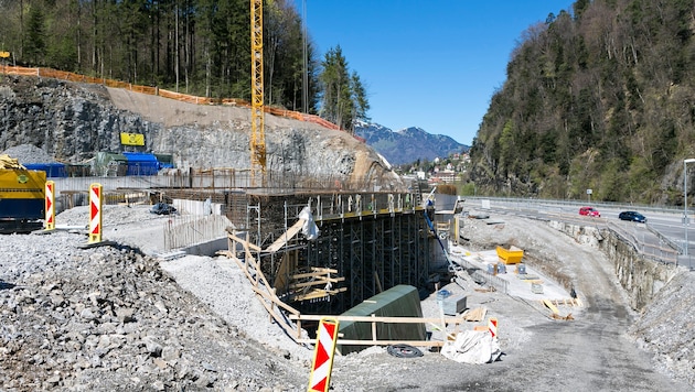 Baustelle Stadttunnel Feldkirch.