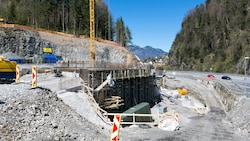 Baustelle in der Felsenau