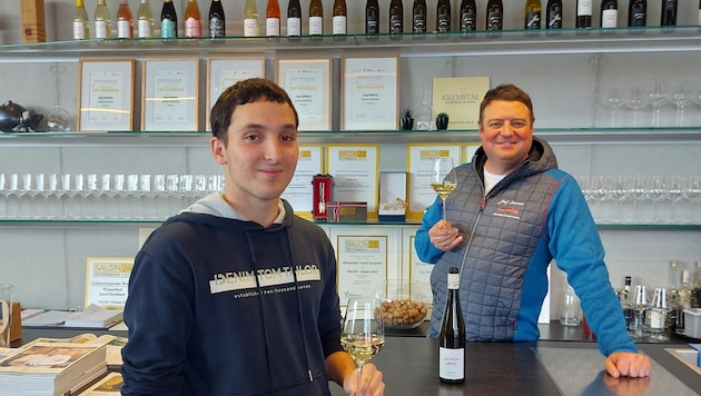 Ziehen an einem Strang: Lorenz Lieschnegg mit Chef Josef Dockner