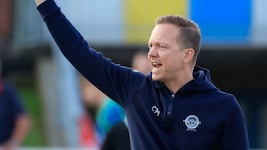 Trainer Christoph Meier (hier noch als Deutschlandsberg-Coach) muss mit Wildon aus der 3. Liga ...