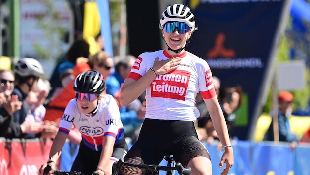 Erst im Herbst probierte es Mountainbikerin Katharina Sadnik erstmals auch bei Rennen auf der Straße und heimste mit dem Rennrad prompt Siege ein.
