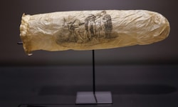 Dieses Kondom ist derzeit im Rijksmuseum in Amsterdam zu sehen. Es stammt wohl aus einem Bordell ...
