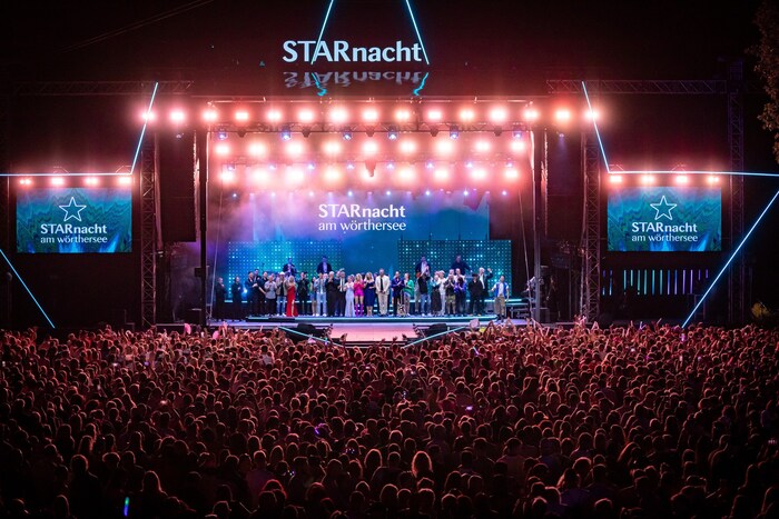 Bei der Starnacht am Wörthersee kommt es am Freitag und Samstag wieder zum Gipfeltreffen ...