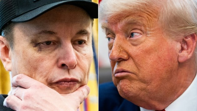 Das von Donald Trump vorangetriebene Steuergesetz sei eine „widerliche Abscheulichkeit“, kritisiert Elon Musk. (Bild: AFP/ALLISON ROBBERT)