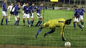 Näher als nach diesem Freistoß von Herzog gegen Israel war Österreich der WM seit 27 Jahren nicht. (Bild: Gradwohl Gerhard)