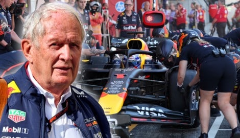 Die harten Reifen aufzuziehen, war wohl die falsche Entscheidung. Das sieht auch Dr. Helmut Marko so. (Bild: AFP/APA/LLUIS GENE, GEPA Pictures)
