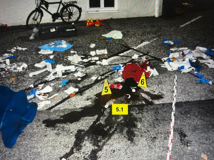 Nach dem Schuss, der Notarztversorgung und der Spurensicherung.