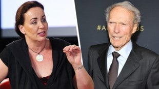 Nach Clint Eastwoods Interview-Dementi spricht Journalistin Elisabeth Sereda (li.) nun Klartext – und teilt dabei gegen die Tageszeitung „Kurier“ aus. (Bild: Krone KREATIV/APA/AFP/GETTY IMAGES/Phillip Faraone APA/Getty Images via AFP/Amy Sussman)