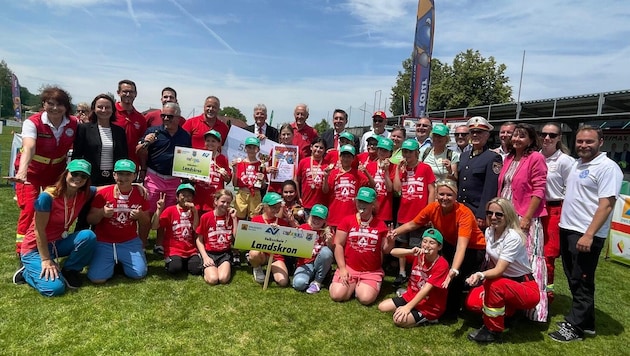Das Siegerteam der Kinder-Sicherheitsolympiade.