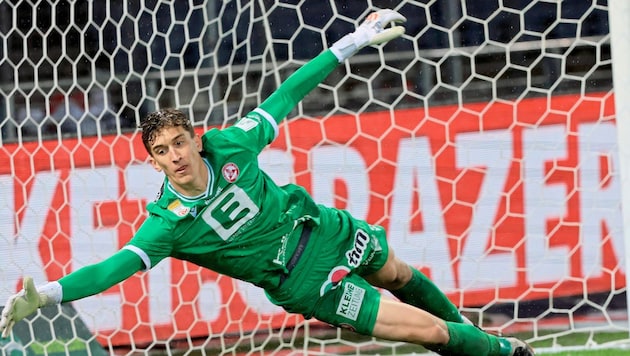 205-cm-Schlussmann Florian Wiegele steht für eine neue Generation von Tormann-Riesen. 