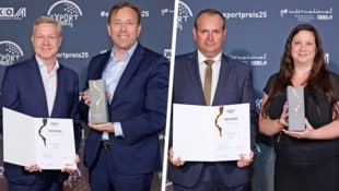 TSA-Chef Robert Tencl und Johannes Mensdorff-Pouilly sowie ASTA-Chef Thomas Trimmel, und Daniela ...