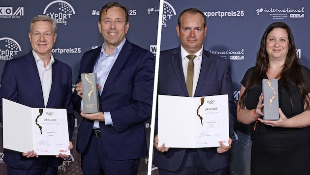 TSA-Chef Robert Tencl und Johannes Mensdorff-Pouilly sowie ASTA-Chef Thomas Trimmel, und Daniela Wenczler.
