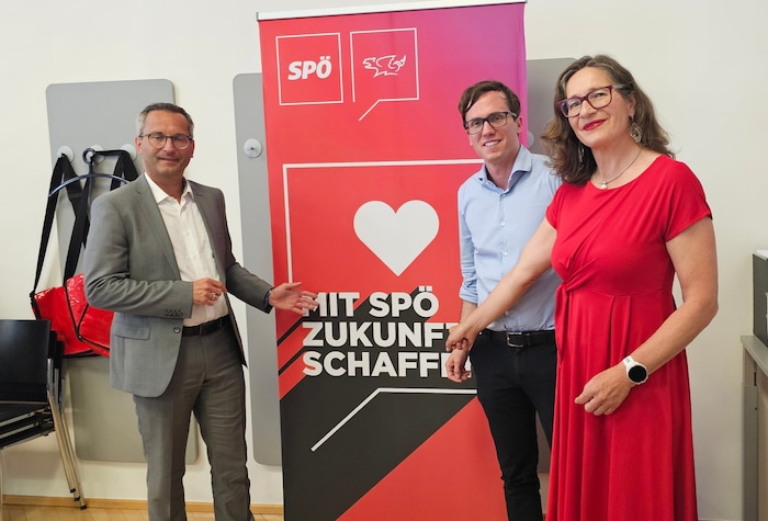 SP will mit Franz Petritz, Ron Rabitsch und Constance Mochar die Zukunft schaffen .