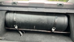 Der eingebaute Gastank entpuppte sich als Drogendepot.
