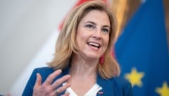 Außenministerin Beate Meinl-Reisinger (NEOS) gibt sich trotz des angekündigten ...