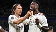 Luca Modric (links) steht vor einem Wechsel zur AC Milan
