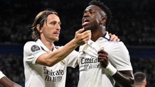 Luca Modric (links) steht vor einem Wechsel zur AC Milan