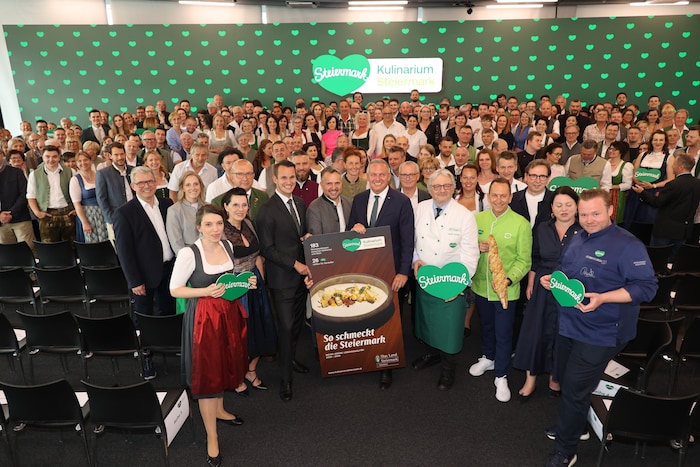 Ein wahrlich schmackhaftes Bild: Alle mit dem Kulinarium Steiermark ausgezeichneten Betriebe.