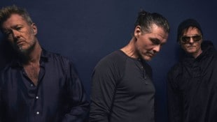 a-ha-Sänger Morten Harket (Mitte) mit seinen Bandmitgliedern
