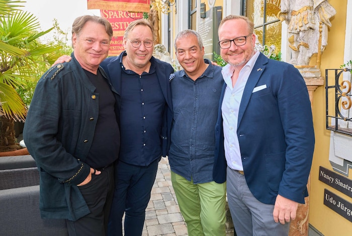 Herdkünstler unter sich: Heinz Hanner, Thomas Bühner, Robert Letz und Hubert Wallner