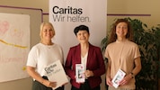 Michaela Huber, Elisabeth Rathgeb und Gertraud Holzer (v.li.) helfen in der Not.
