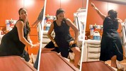 Herzogin Meghan zeigt sich beim Twerken kurz vor der Geburt von Prinzessin Lilibet.