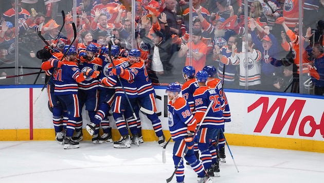 Großer Jubel bei den Oilers
