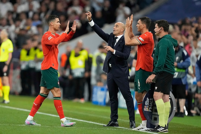 Palhinha wurde gestern in der 90. Minute gegen Deutschland für Cristiano Ronaldo eingewechselt.