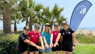 Kondi-Camp auf Zypern: Katharina Gallhuber, Lisa Hörhager, Katharina Liensberger, Katharina Truppe und Katharina Huber (v. li.). (Bild: Ski Austria)
