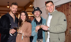 Raffl und seine Frau Verena sowie Thaler und Hochkofler (von links). 