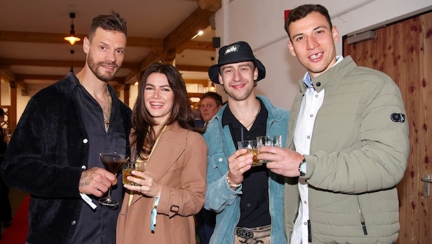 Raffl und seine Frau Verena sowie Thaler und Hochkofler (von links). 