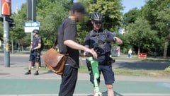 Die Polizei hatte am Ring die E-Scooter in Visier.