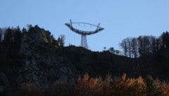 Der sogenannte Bananenmast am Nockstein bei Koppl war lange umstritten.