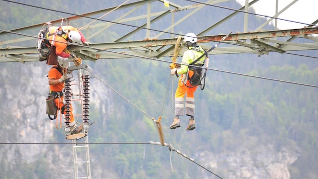 Die 110-kV-Leitung über dem Siedlungsgebiet von Kramsach wurde abmontiert.