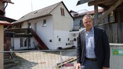 Bezirksvorsteher Erwin Wurzinger (ÖVP) am Unglücksort: „Trotz allem Glück im Unglück.“