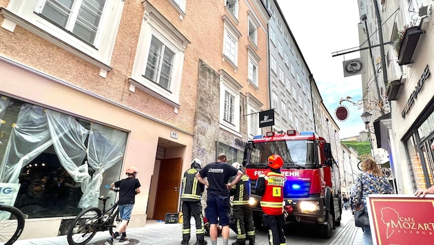 Die Feuerwehr rückte zum Einsatz aus. 