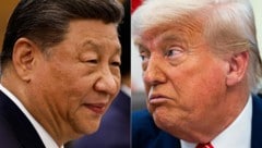 Der chinesische Präsident Xi Jinping und US-Präsident Donald Trump telefonierten am Donnerstag. 