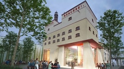 So soll die neue Stadtbrauerei im Hof neben dem Villacher Braugasthof aussehen.