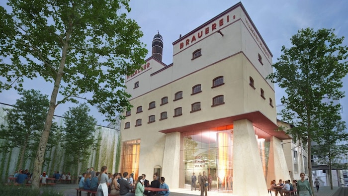 So soll die neue Stadtbrauerei im Hof neben dem Villacher Braugasthof aussehen.