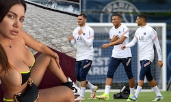 Wanda Nara soll angeblich Mauro Icardis (l.) ehemaligen Teamkollegen Achraf Hakimi (r.) daten.