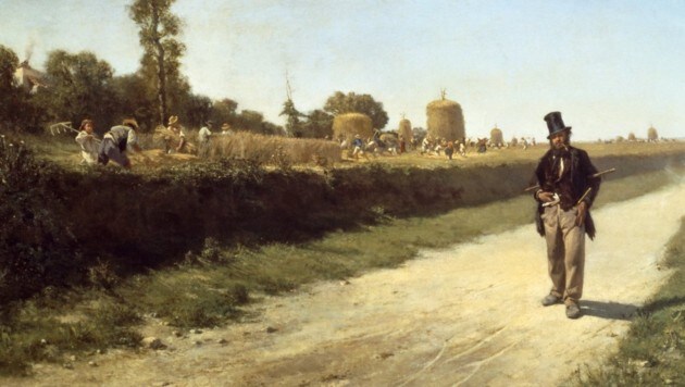 Müßiggang und Arbeit, ein Gemälde von Michele Cammarano (1835-1920).
