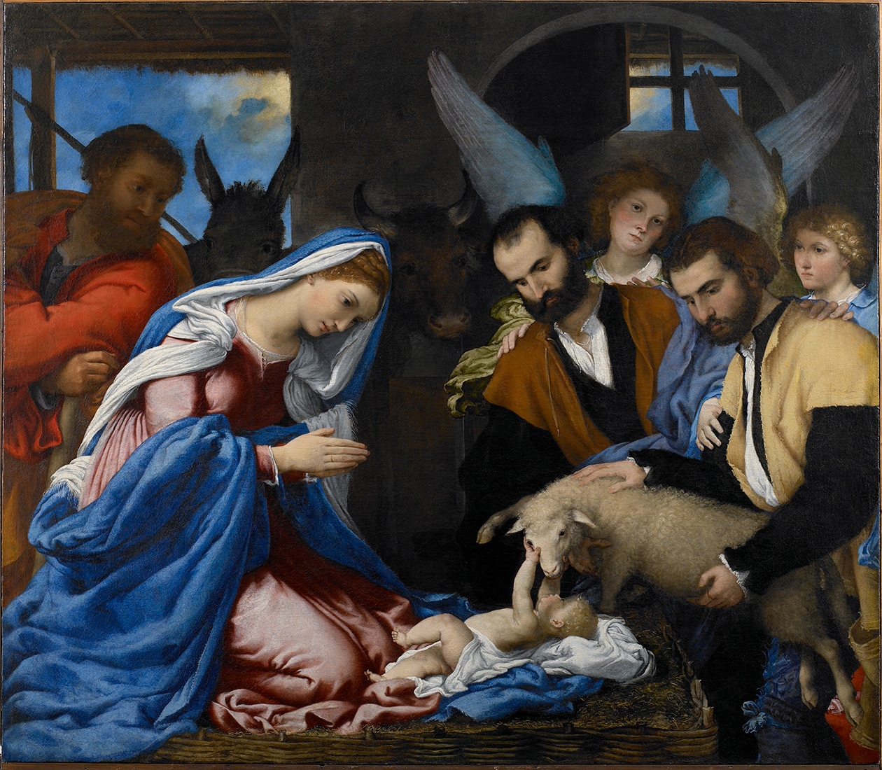 Lorenzo Lotto: Die Anbetung der Hirten.