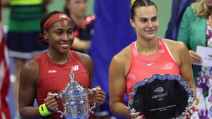 Ihren bislang einzigen Grand-Slam-Titel gewann Gauff (l.) ausgerechnet gegen Sabalenka (r.). 