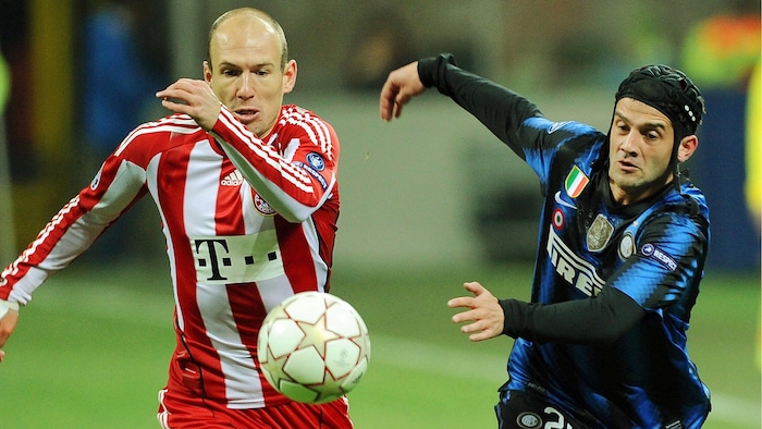 Cristian Chivu (rechts) im Champions-League-Finale 2010 gegen den FC Bayern.