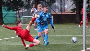 Neumayr (rot) rittert mit Teamkollege Leitenstorfer um die Schützenkrone. 