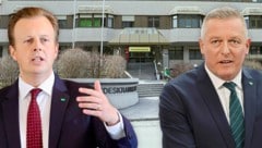 FPÖ-Landeshauptmann Mario Kunasek (re.) hat den Alternativplan in Auftrag gegeben, ...